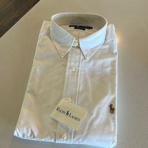 Mens Ralph Lauren Yarmouth cotton dress shirt 17 35